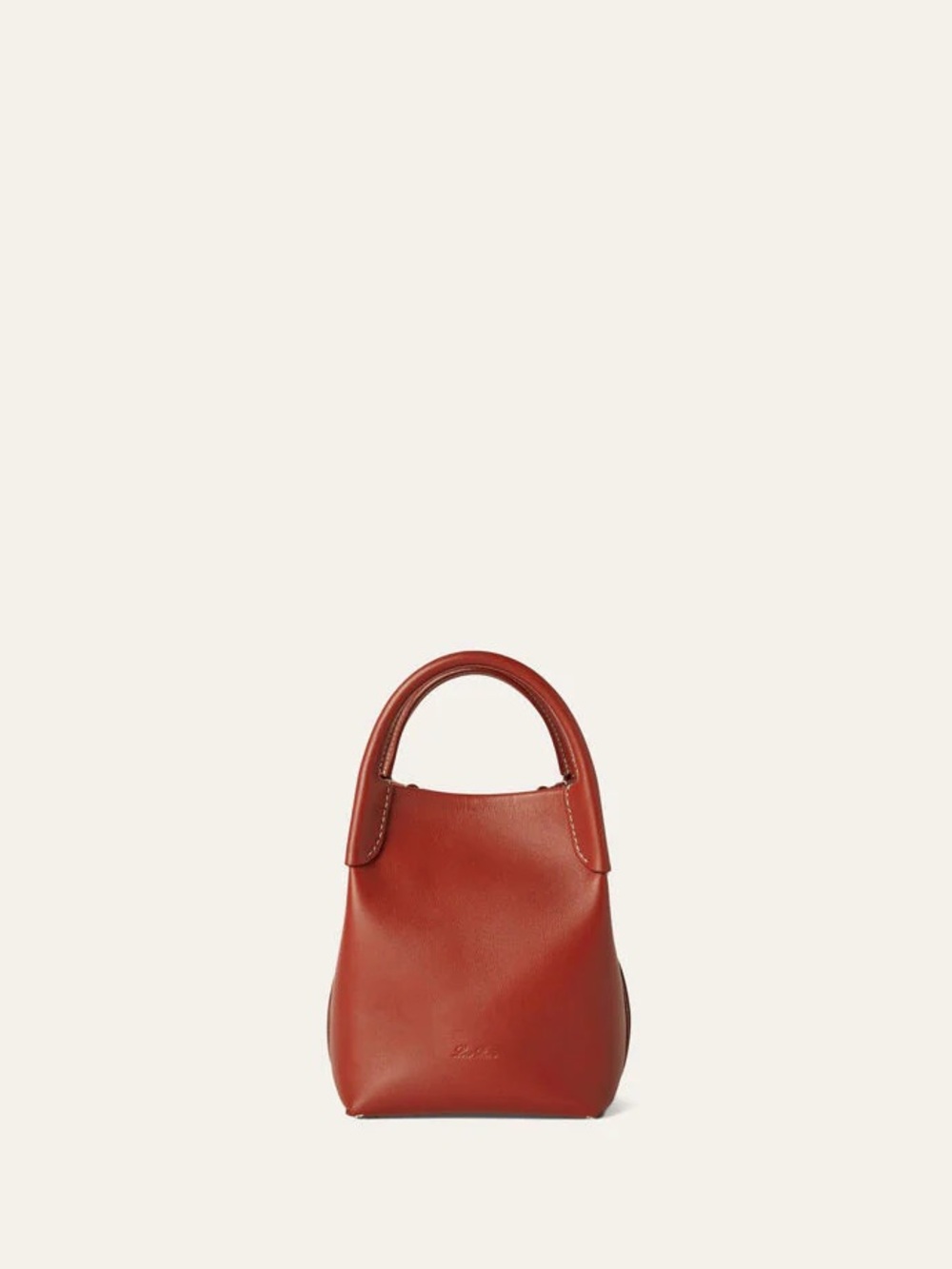 Loro Piano Micro Bale Bag in Deep Kummel